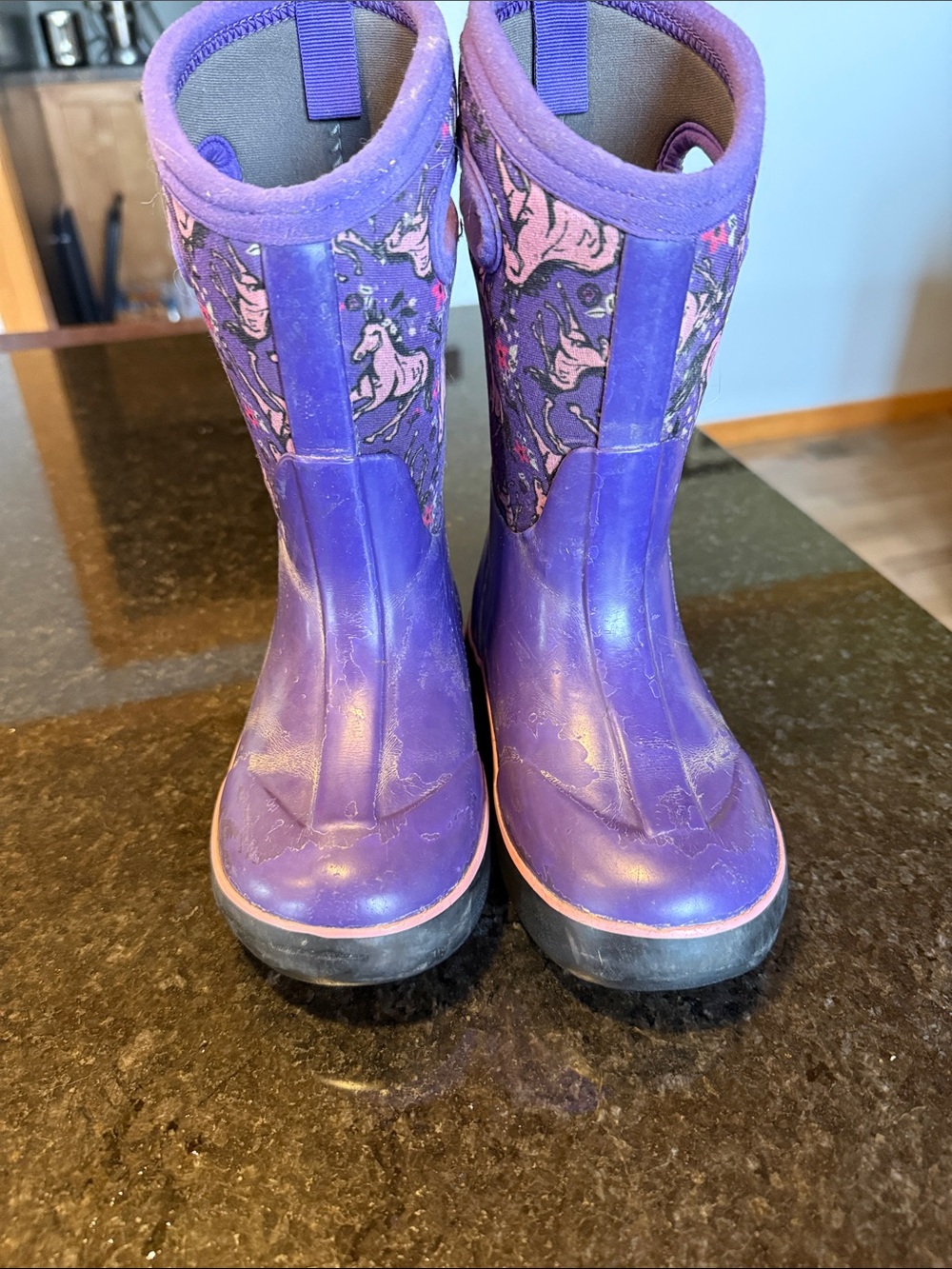 Bogs Purple Kids Unicorn Rain & Snow Boots with Pink Accents - Picture 3 of 6